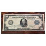 1914 $10 United States Federal Reserve Bank Note