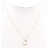 Tiffany & Co. Open Heart Necklace