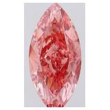 Marquise Vivid Pink Cut 1.08 ct VS Lab Diamond