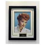 Lucille Ball Framed Photo W/ Facsimile Signature