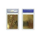 23K Gold 96-979 Jordan & Pippen Fleer Game Card