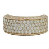 18k Rose Gold 2.20 ct Natural VS Diamond Ring