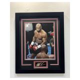 Mike Tyson Framed Photo W/ Facsimile Signature