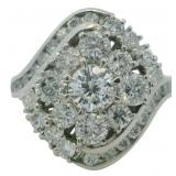 Platinum 1.93 ct Natural Brilliant Diamond Ring