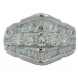 Platinum 1.60 ct Natural VS Diamond Ring