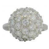 Platinum 3.00 ct Natural Brilliant Diamond Ring