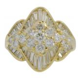 18k Gold 1.87 ct Natural VS Diamond Ring