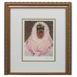 Frida as a Tehuana Framed Giclee by Frida Kahlo