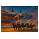 Churchhill Downs II LTD EDT Canvas Studio Van Gogh