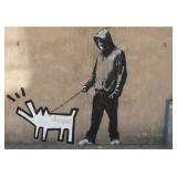 Haring Dog Giclee Art Print by BANKSY