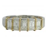 Platinum/Gold 1.00 ct Natural Diamond Ring