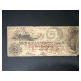 The Cochituate Bank of Boston $2 Bill