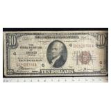 1929 $10 Chicago Federal Reserve Bank Note