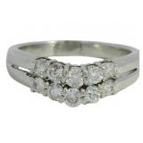 Platinum 1/2 ct Natural Brilliant Diamond Ring