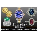 Thursday September 10th Jewelry, Coins & Luxury Handbags!