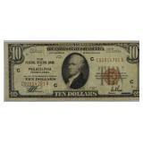 1929 $10 Philadelphia Federal Reserve Note