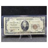 1929 $20 Philadelphia Federal Reserve Bank Note