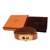 Hermes Kelly Double Tour Leather Bracelet