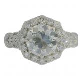10k Gold 2.60 ct Old European Cut Lab Diamond Ring