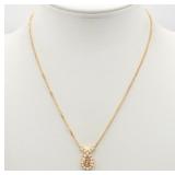 Christian Dior CD Gold Necklace