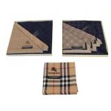 Burberry Unused Set of 5 Handkerchiefs