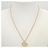 Christian Dior CD Logo Necklace