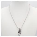 Christian Dior Logo Plate Necklace