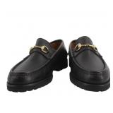 Gucci Horsebit Rubber Sole Loafers Size 37 1/2