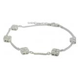 Brilliant 1.50 ct Lab Diamond Station Bracelet