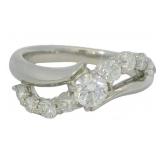 Platinum Natural .77 ct Brilliant VS Diamond Ring