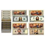 Declaration of Independence Set of 4 Bills