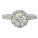 14k Gold 1.40 ct Round Brilliant Diamond Ring