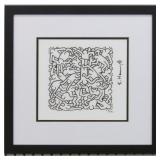 Party of Life Framed Giclee by Keith Haring