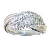 Platinum Natural 1.04 ct Brilliant Diamond Ring