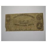 1863 25 Cent Montgomery Currency Note