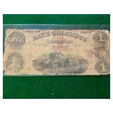 1850 $1 Bank of Columbus Currency Note