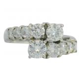 Platinum 1.62 ct Natural Brilliant Diamond Ring