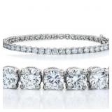 10k Gold Brilliant 10.00 ct  Lab Diamond Bracelet