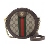 Gucci GG Supreme Ophidia Round Chain Shoulder Bag