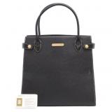 Burberry Nova Check Leather Handbag