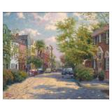 Rainbow Row, Charleston by Thomas Kinkade