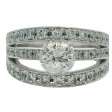 Platinum 1.78 ct Natural Round Diamond Ring