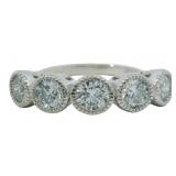 Bezel Set 2.00 ct VS Diamond Anniversary Ring