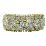 18k Gold 2.01 ct Natural VS Diamond Ring