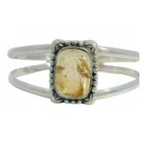 Genuine 22.40 ct Golden Ctrine Cuff Bracelet