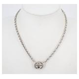 Gucci Interlocking G Silver Necklace