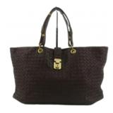 Bottega Veneta Roma Intrecciato Tote Bag