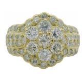 18kt Gold 3.27 ct Natural Diamond Ring