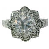10k Gold 2.23 ct Old European VS Lab Diamond Ring
