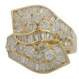 18k Gold 2.36 ct Natural VS Diamond Ring